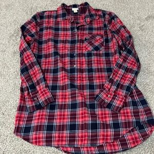 J Crew lightweight flannel size large